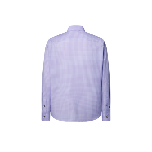 Chemise jacquard à manches longues en coton et soie Homme Prêt-à-porter Tout le prêt-à-porter | LOUIS VUITTON (Zoom produit)