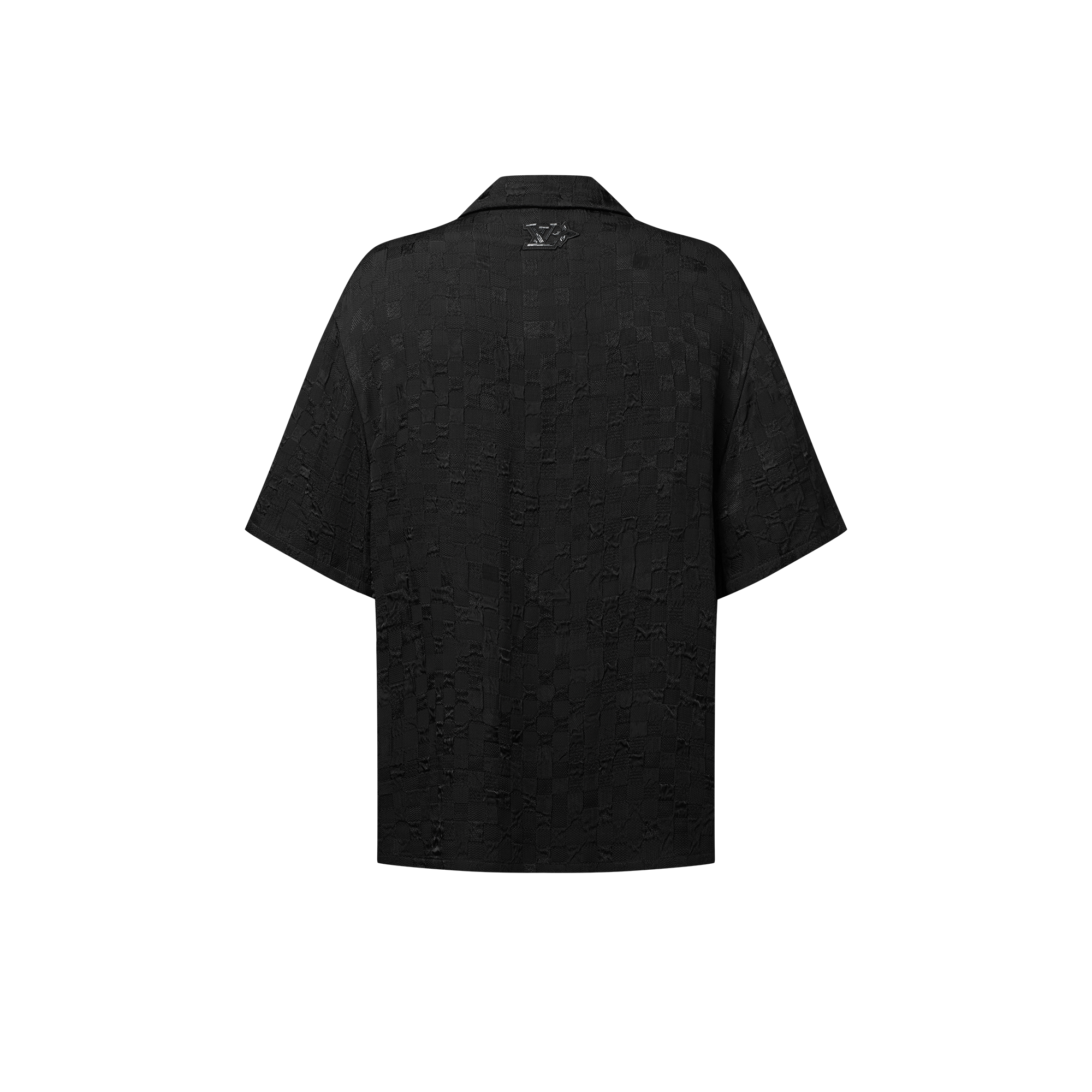 Chemise manches courtes à motif jacquard  Homme Prêt-à-porter Chemises | LOUIS VUITTON (Zoom produit)
