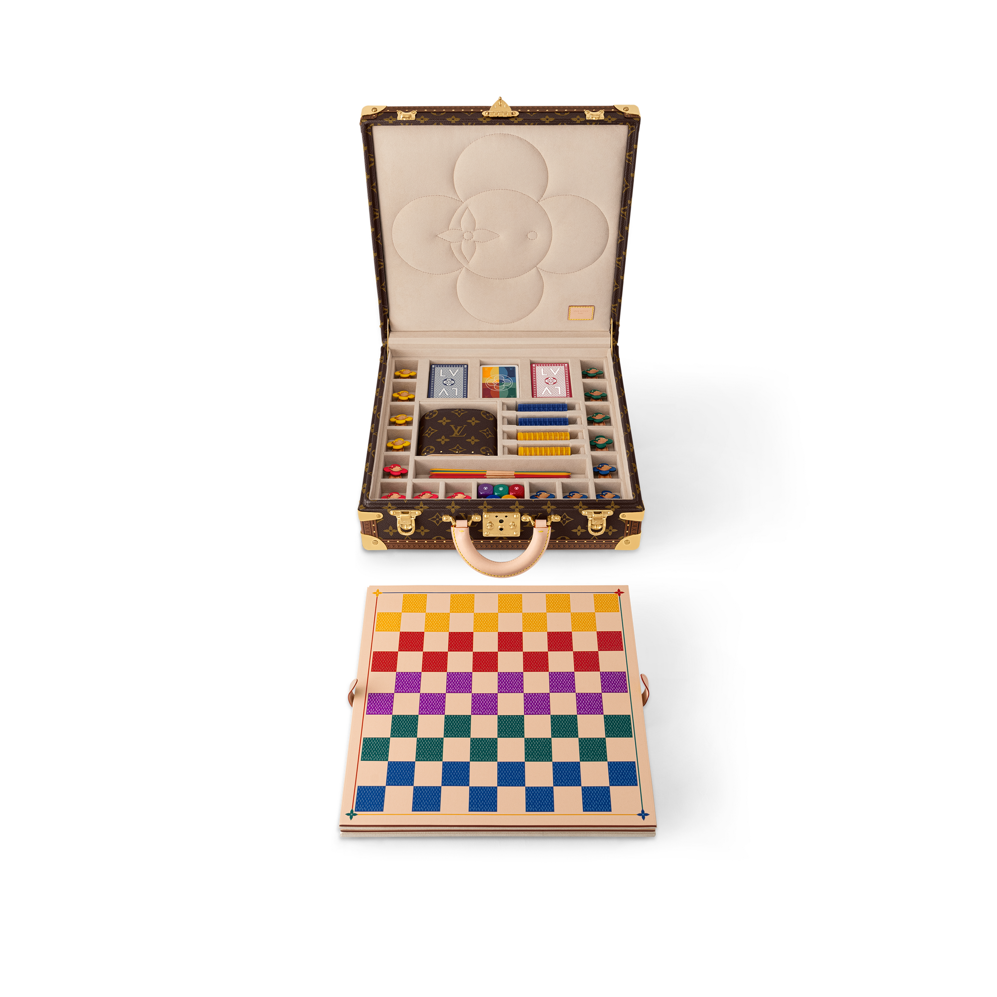 Coffret Jeux Vivienne Toile Monogram Malles, Voyage et Maison Malles et Coffrets Coffrets | LOUIS VUITTON (Zoom produit)