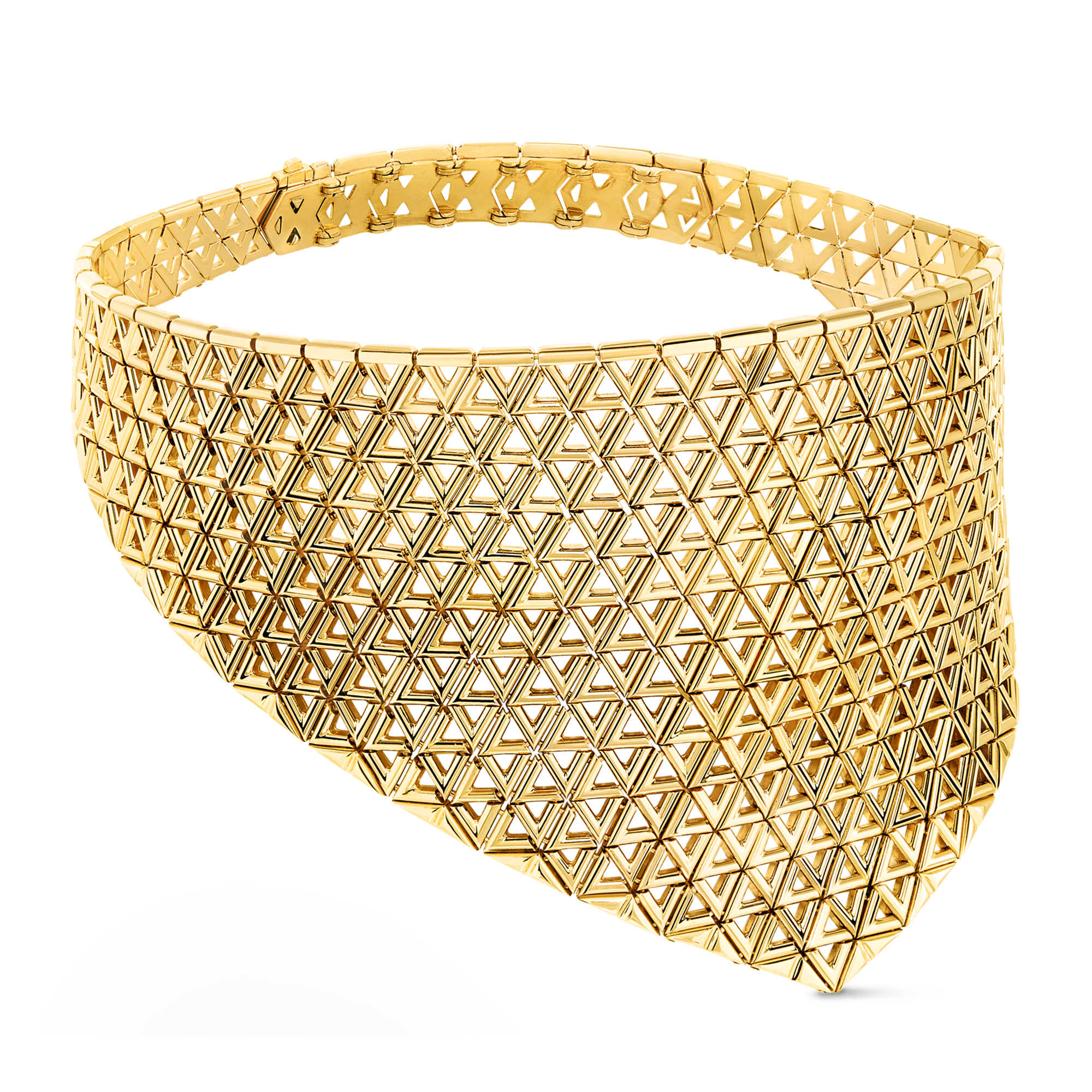 Collier LV Volt Mesh, or jaune  Joaillerie Catégories Toute la joaillerie | LOUIS VUITTON (Zoom produit)