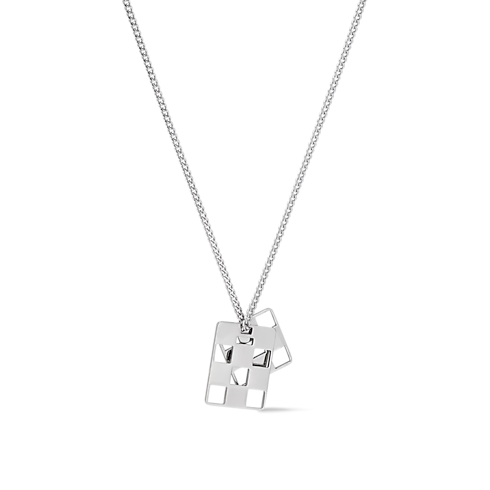 Collier pendentif à découpes Damier Staples S00 Homme Bijoux Colliers et pendentifs | LOUIS VUITTON (Zoom produit)