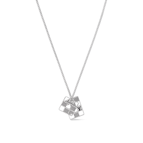 Collier pendentif à découpes Damier Staples S00 Homme Bijoux Colliers et pendentifs | LOUIS VUITTON (Zoom produit)