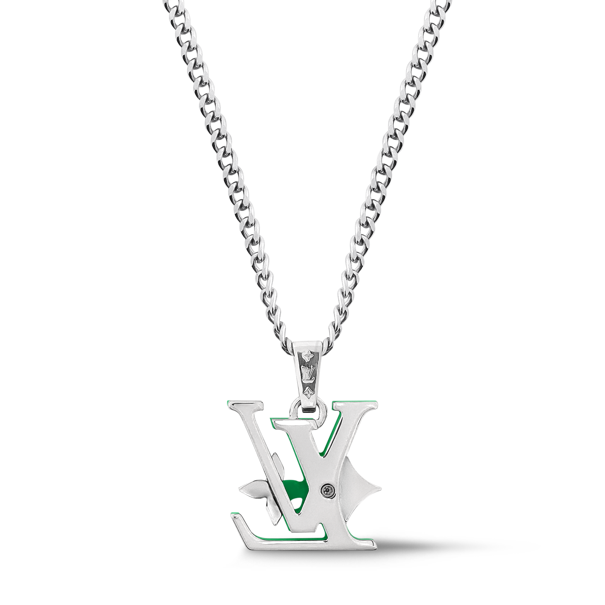 Collier pendentif Monogram Row S00 Homme Bijoux Colliers et pendentifs | LOUIS VUITTON (Zoom produit)