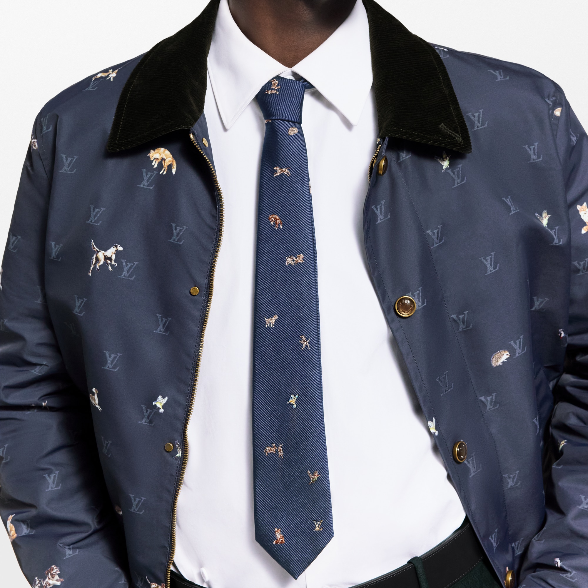 Cravate Animals Blason S00 Homme Accessoires Cravates et pochettes | LOUIS VUITTON (Zoom produit)