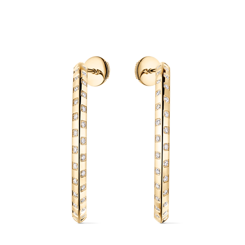 Créoles larges Le Damier de Louis Vuitton, or jaune et diamants Jewelry Catégories Boucles d'oreilles | LOUIS VUITTON (Zoom produit)