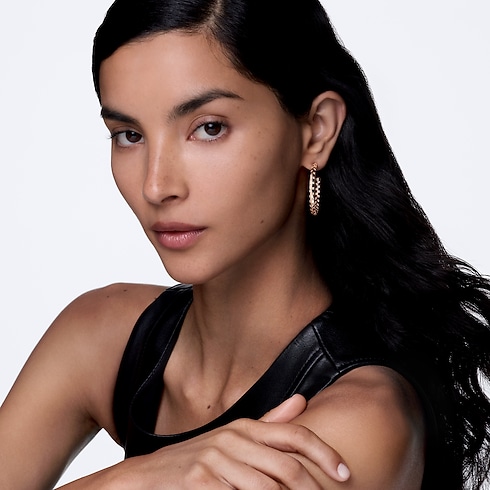 Créoles larges Le Damier de Louis Vuitton, or rose et diamants Jewelry Catégories Boucles d'oreilles | LOUIS VUITTON (Zoom produit)