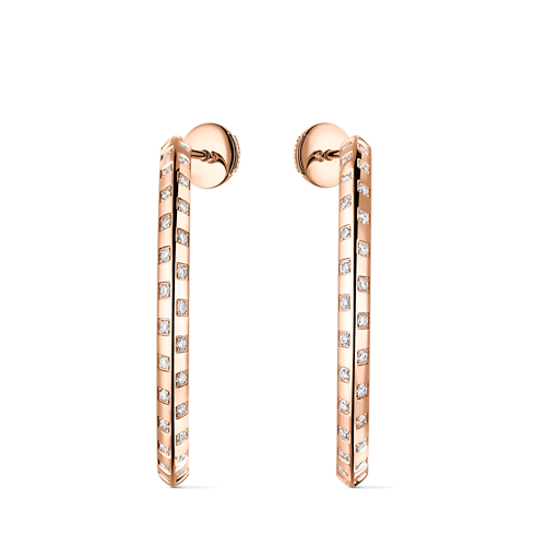 Créoles larges Le Damier de Louis Vuitton, or rose et diamants Jewelry Catégories Boucles d'oreilles | LOUIS VUITTON (Zoom produit)