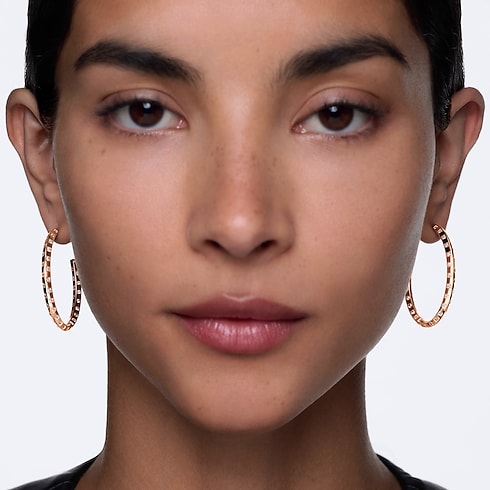 Créoles larges Le Damier de Louis Vuitton, or rose et diamants Jewelry Catégories Boucles d'oreilles | LOUIS VUITTON (Zoom produit)