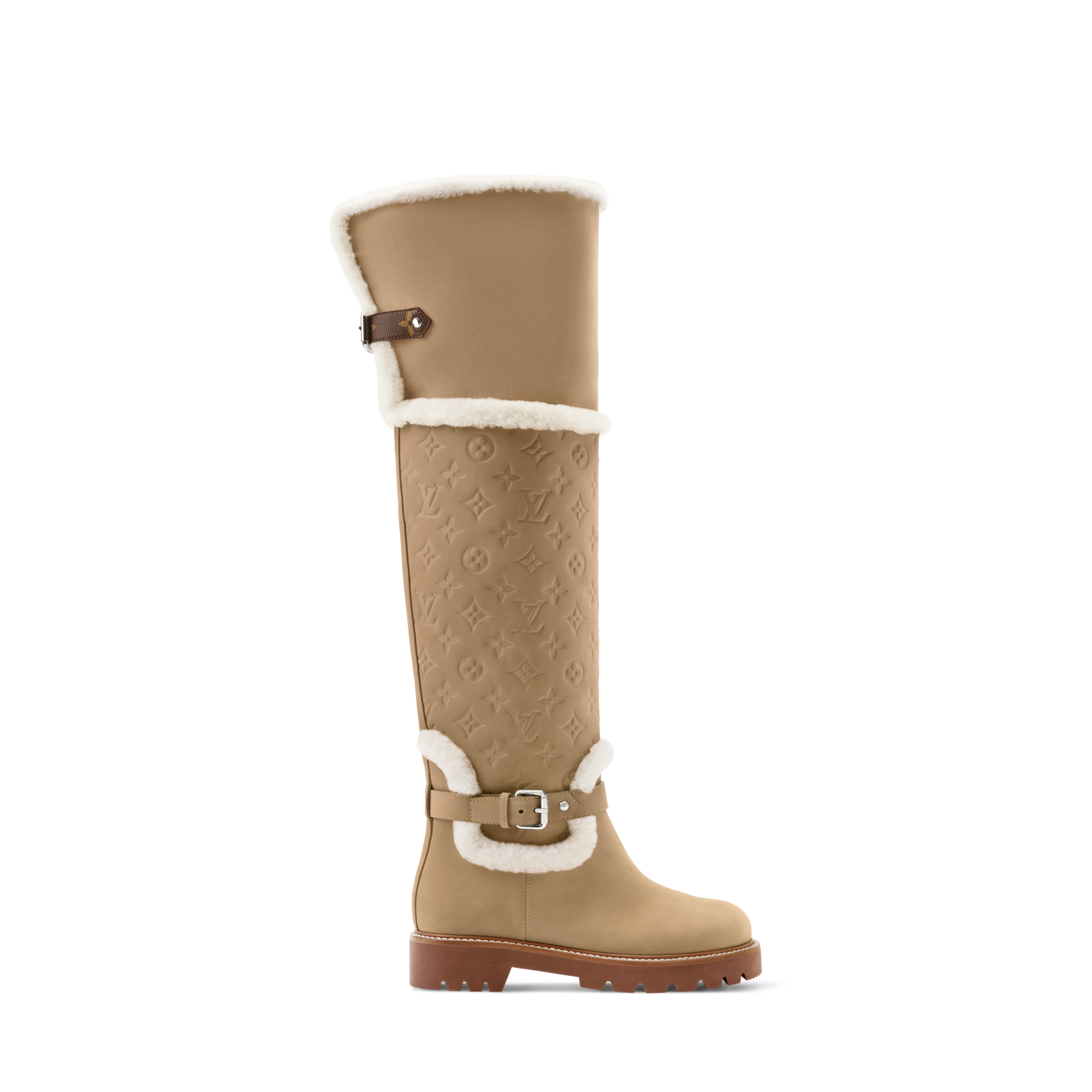 Cuissarde plate Territory  Femme Souliers Bottines et bottes | LOUIS VUITTON (Zoom produit)