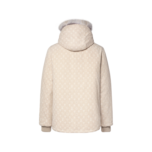 Doudoune longue déperlante en denim Monogram Homme Prêt-à-porter Tout le prêt-à-porter | LOUIS VUITTON (Zoom produit)