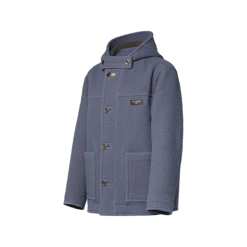 Duffle-coat à doublure matelassée réversible vue latérale