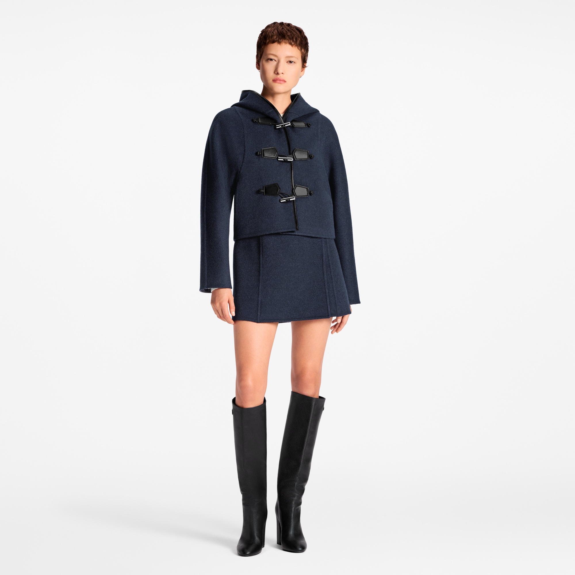 Duffle-coat court à capuche  Femme Prêt-à-porter Manteaux et vestes | LOUIS VUITTON (Zoom produit)