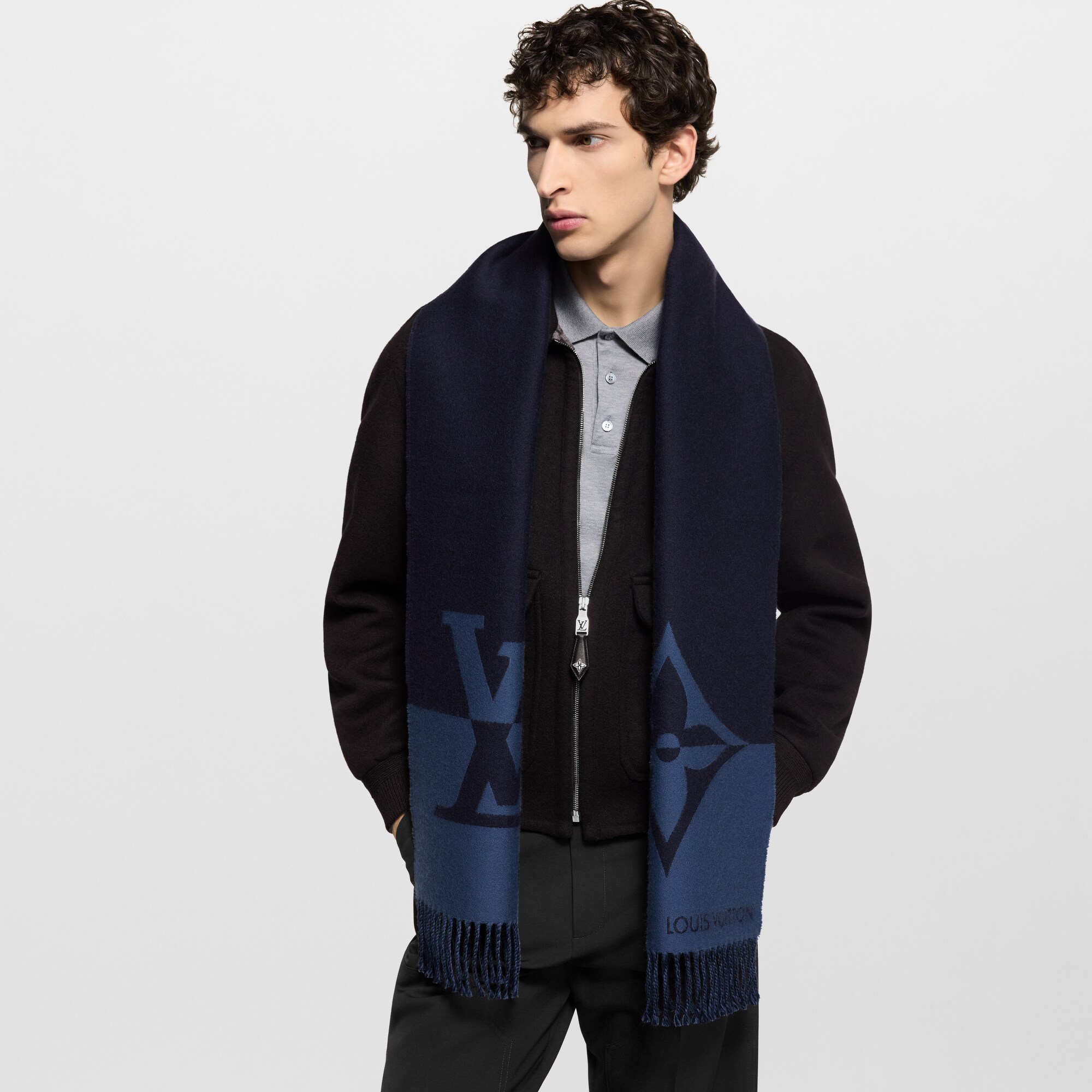 For Men Echarpe Homme Lv Écharpe Graphic Dual S00 Accessoires De