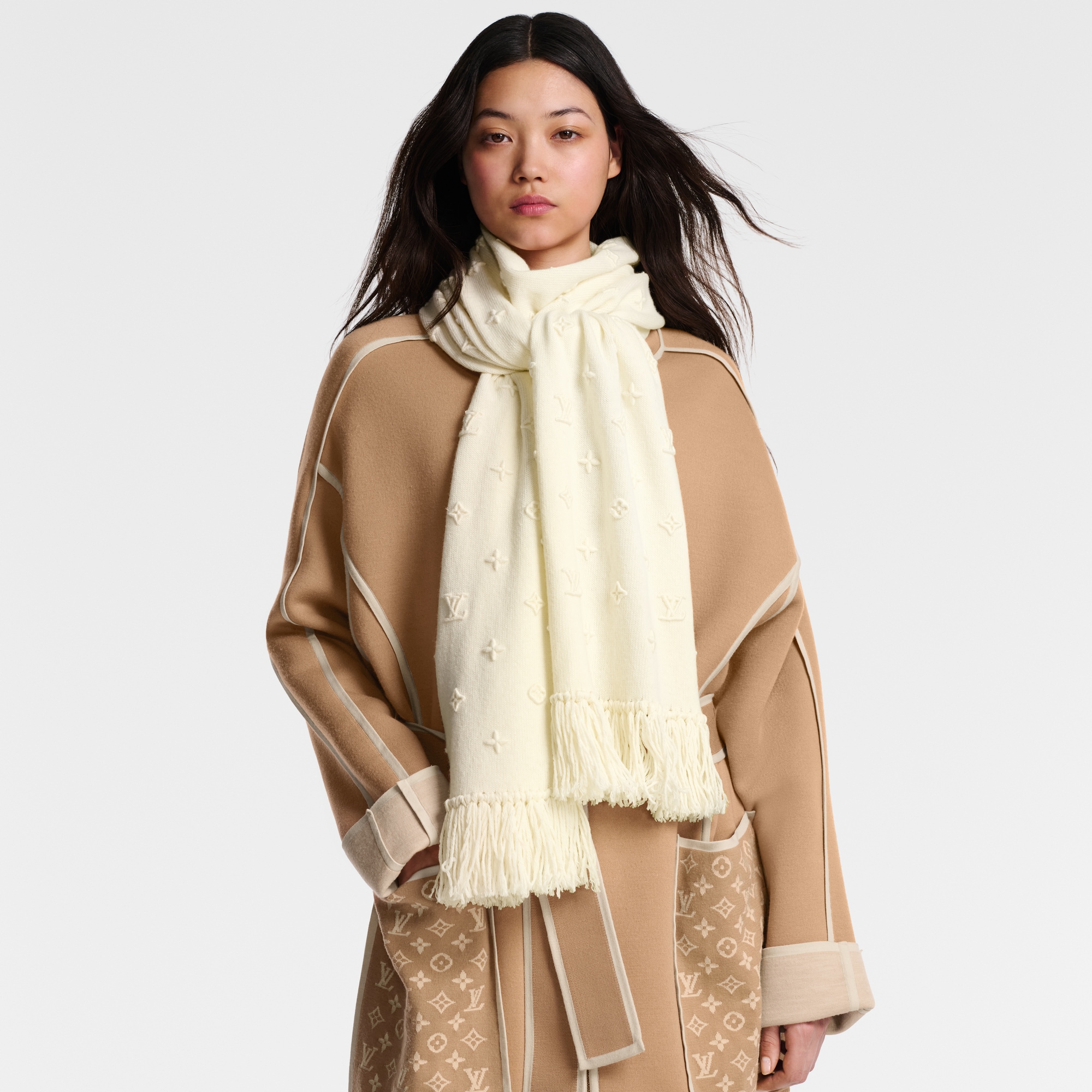 Écharpe LV Monogram 3D S00 Femme Accessoires Écharpes | LOUIS VUITTON (Zoom produit)