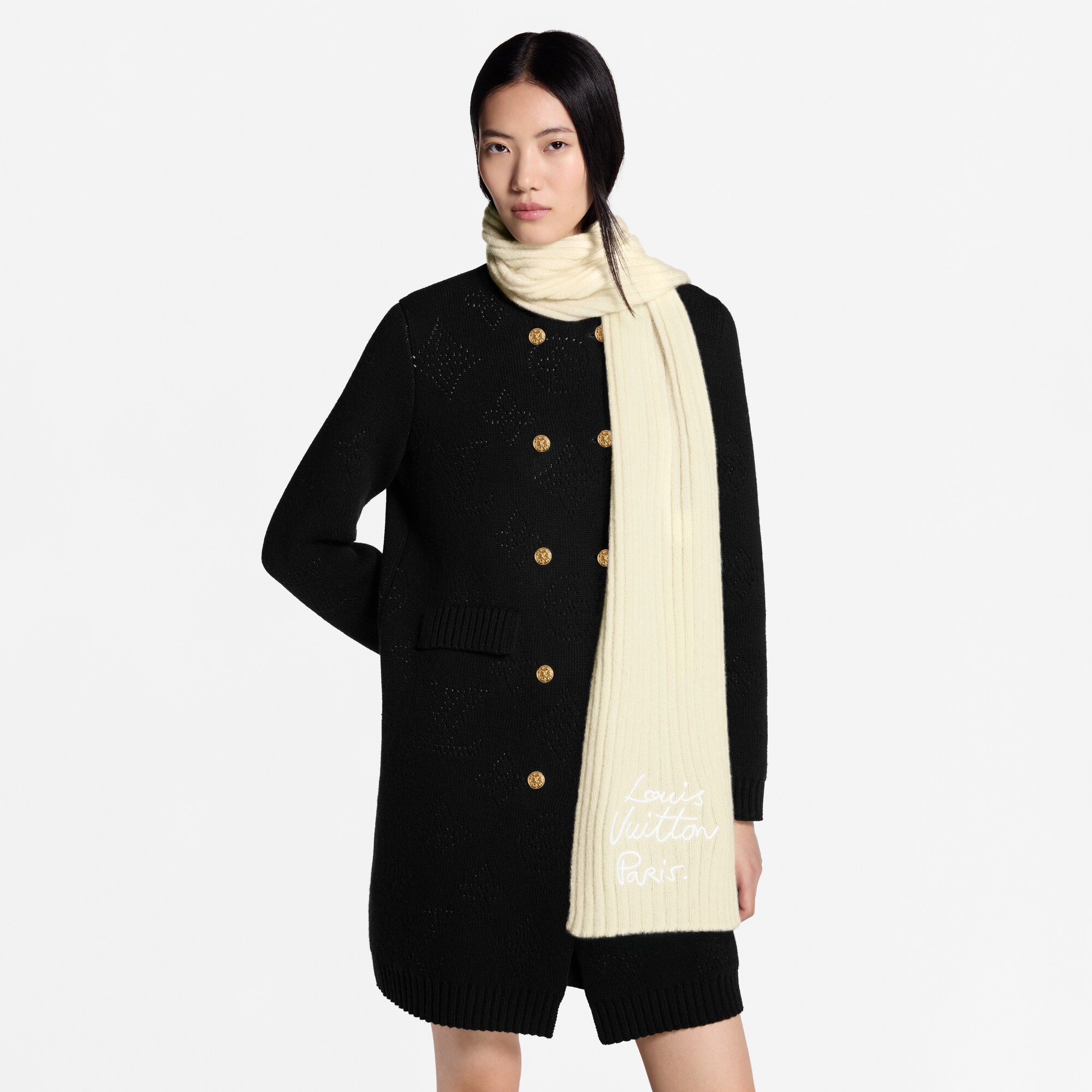 Écharpe LV Script S00 Femme Accessoires Écharpes | LOUIS VUITTON (Zoom produit)