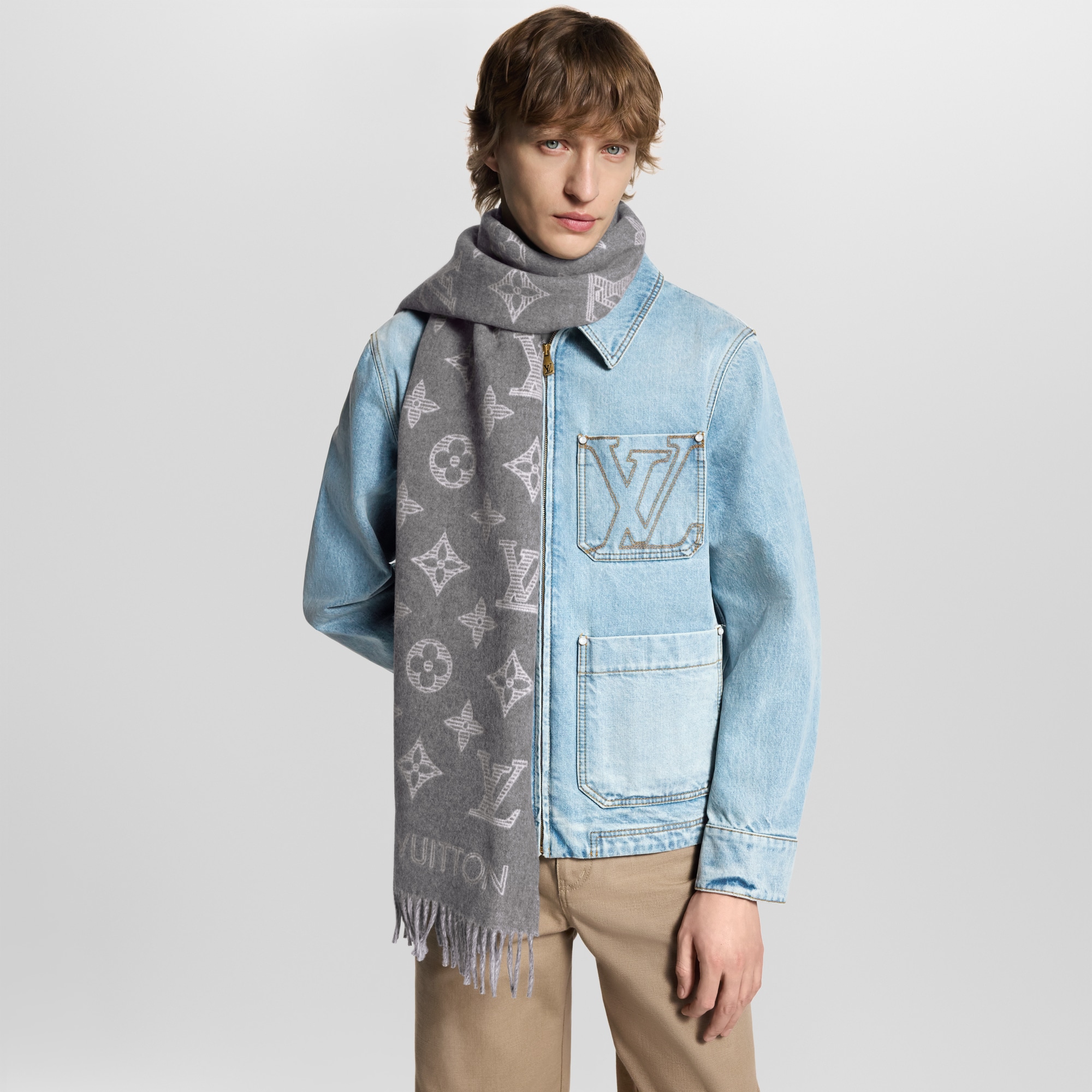 Scarf Men Vuitton Sciarpe Uomo Echarpe Monogram Echarpe Homme Lv