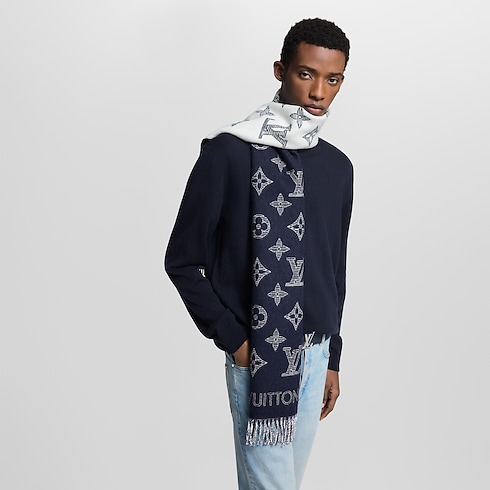 Écharpe Monogram Shadow S00 Homme Accessoires Écharpes | LOUIS VUITTON (Zoom produit)