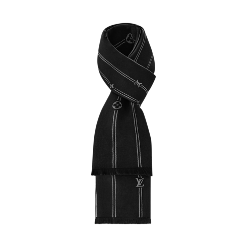Écharpe Monogram Stripes S00 Homme Accessoires Écharpes | LOUIS VUITTON (Zoom produit)