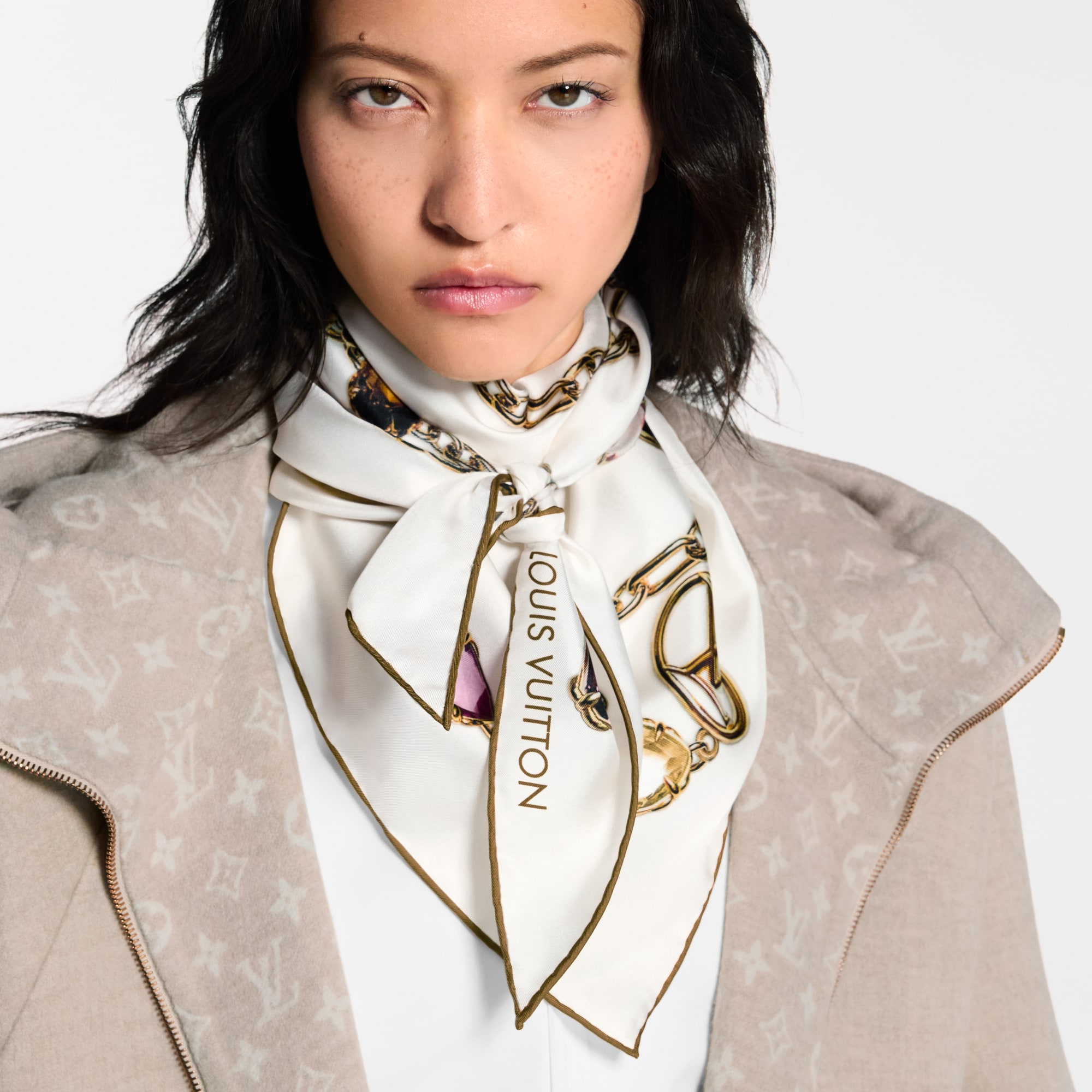 Foulard Louis Vuitton Femme En Soie écharpe Foulard Soie Femme