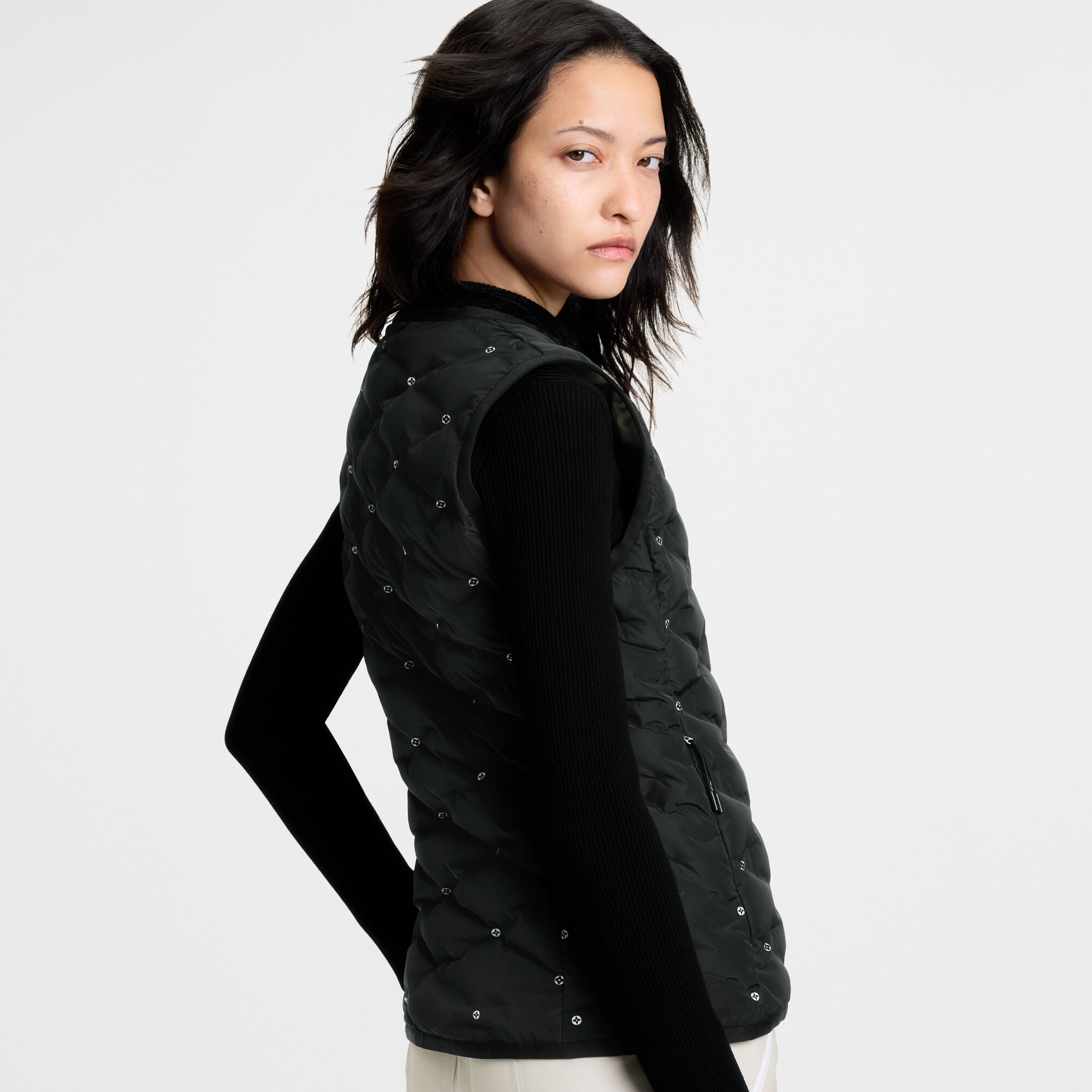 Gilet matelassé à fleurs de Monogram  Femme Prêt-à-porter Manteaux et vestes | LOUIS VUITTON (Zoom produit)