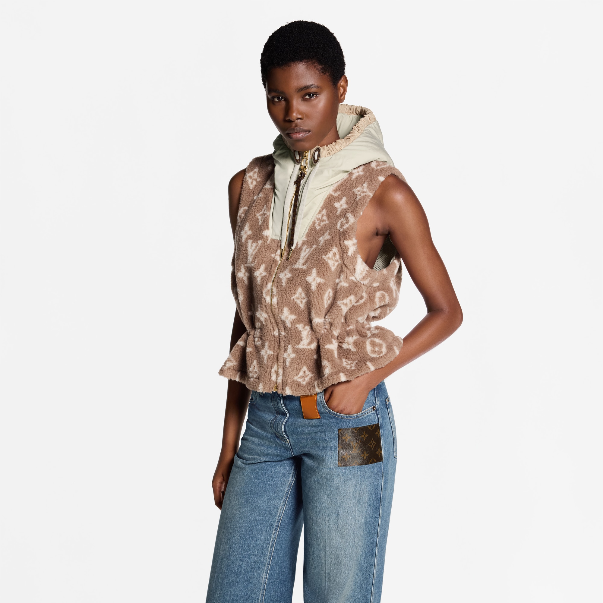 Gilet Monogram en polaire  Femme Prêt-à-porter Manteaux et vestes | LOUIS VUITTON (Zoom produit)