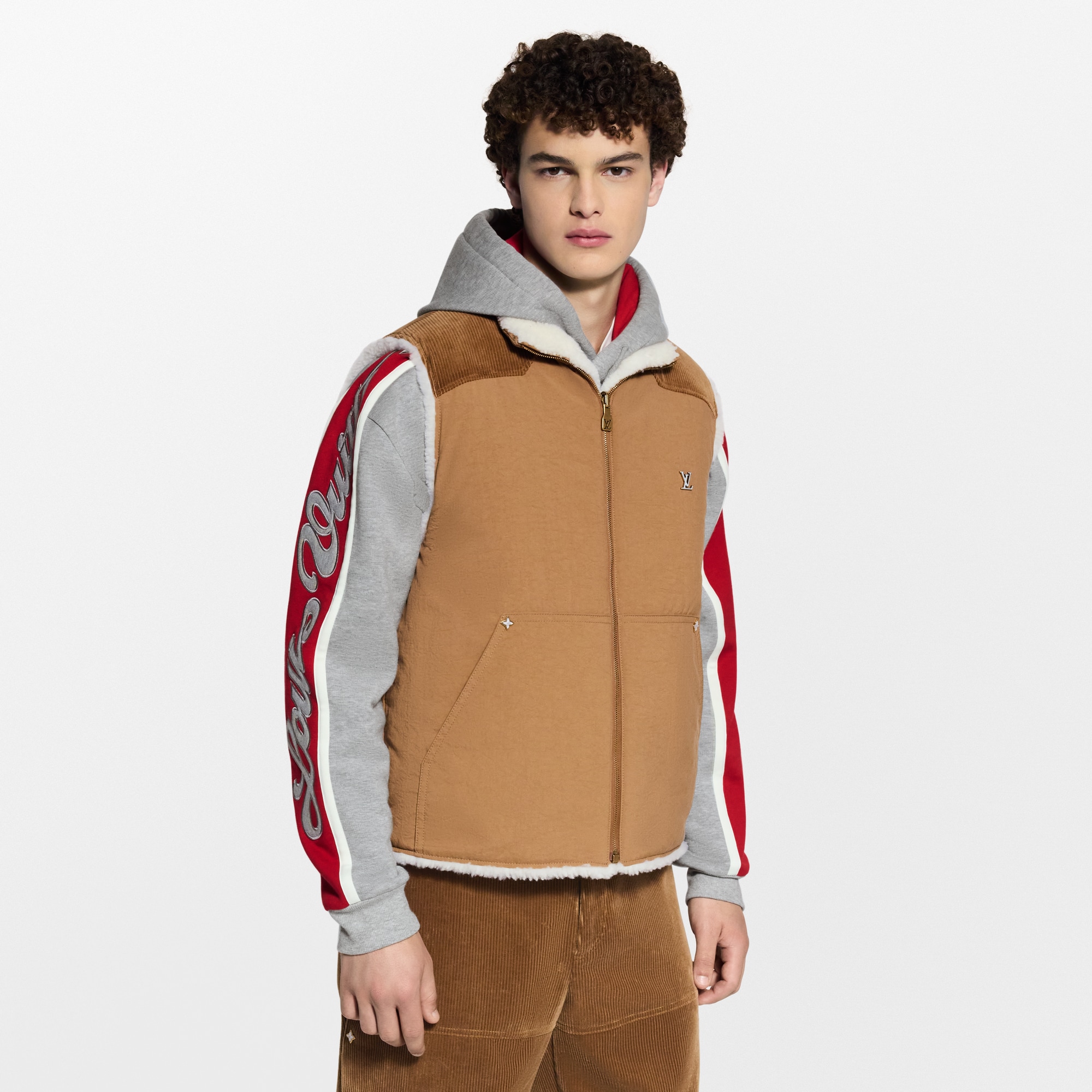 Gilet réversible en shearling Monogram  Homme Prêt-à-porter Manteaux et blousons | LOUIS VUITTON (Zoom produit)