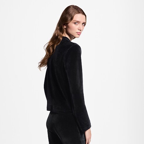 Haut à manches longues en velours Femme Prêt-à-porter Tops et chemises | LOUIS VUITTON (Zoom produit)