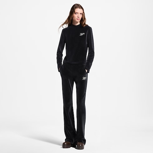 Haut à manches longues en velours Femme Prêt-à-porter Tops et chemises | LOUIS VUITTON (Zoom produit)