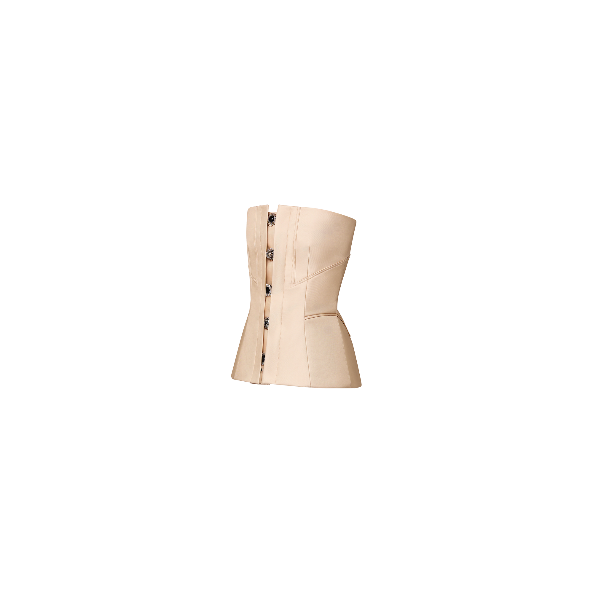 Corset Femme Bustier Push Up Avec Bretelles - Grande Taille - Brocart Avec Baleines - Pour Mariage, Soirée
