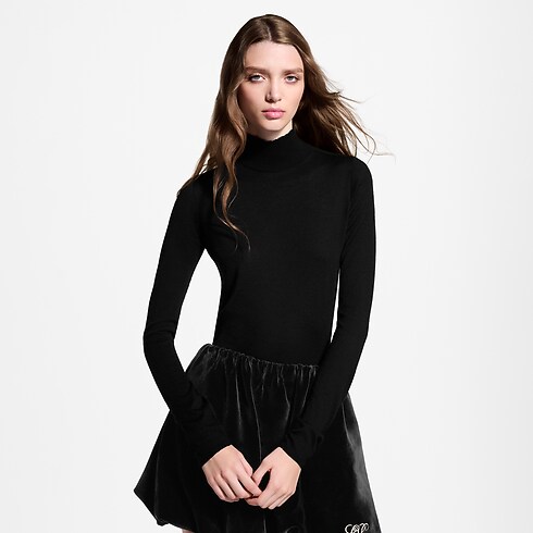 Haut col roulé à manches longues Femme Prêt-à-porter Hauts | LOUIS VUITTON (Zoom produit)