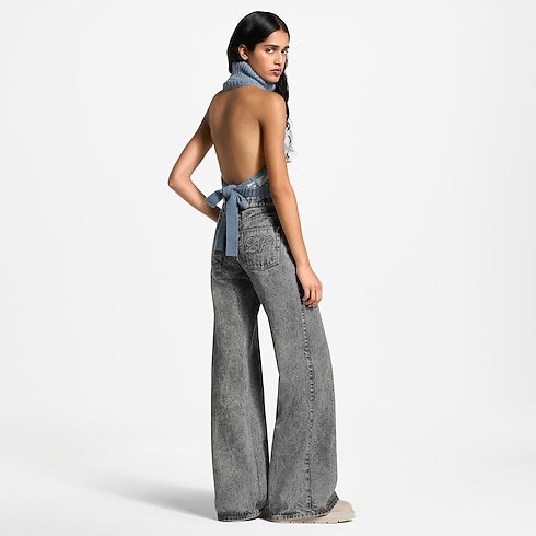 Haut court en maille alpine Femme Prêt-à-porter Tops et chemises | LOUIS VUITTON (Zoom produit)