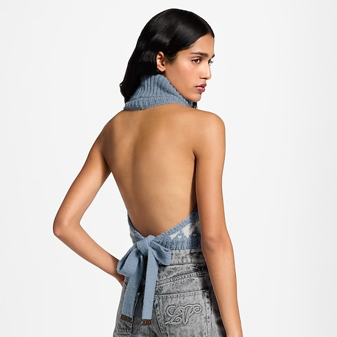 Haut court en maille alpine Femme Prêt-à-porter Tops et chemises | LOUIS VUITTON (Zoom produit)