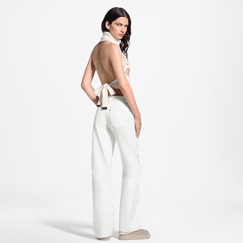 Haut court en maille alpine à sequins Femme Prêt-à-porter Tops et chemises | LOUIS VUITTON (Zoom produit)