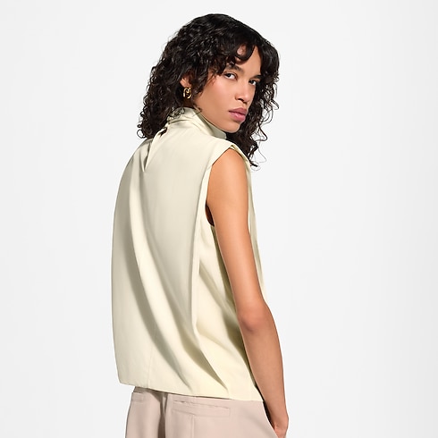 Haut drapé à l'avant Femme Prêt-à-porter Tops et chemises | LOUIS VUITTON (Zoom produit)