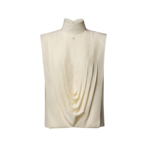 Haut drapé à l'avant Femme Prêt-à-porter Tops et chemises | LOUIS VUITTON (Zoom produit)