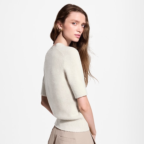 Haut en maille à signature manuscrite Femme Prêt-à-porter Maille | LOUIS VUITTON (Zoom produit)