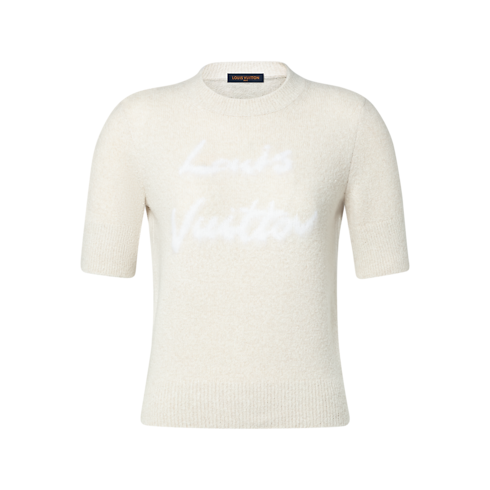 Haut en maille à signature manuscrite Femme Prêt-à-porter Maille | LOUIS VUITTON (Zoom produit)