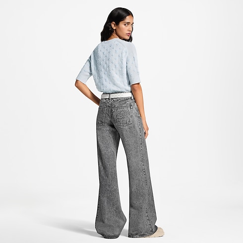 Haut en maille Monogram 3D Femme Prêt-à-porter Tops et chemises | LOUIS VUITTON (Zoom produit)