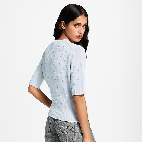 Haut en maille Monogram 3D Femme Prêt-à-porter Tops et chemises | LOUIS VUITTON (Zoom produit)