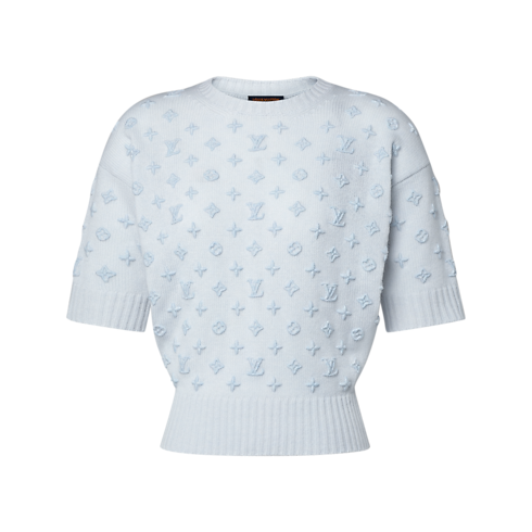 Haut en maille Monogram 3D Femme Prêt-à-porter Tops et chemises | LOUIS VUITTON (Zoom produit)