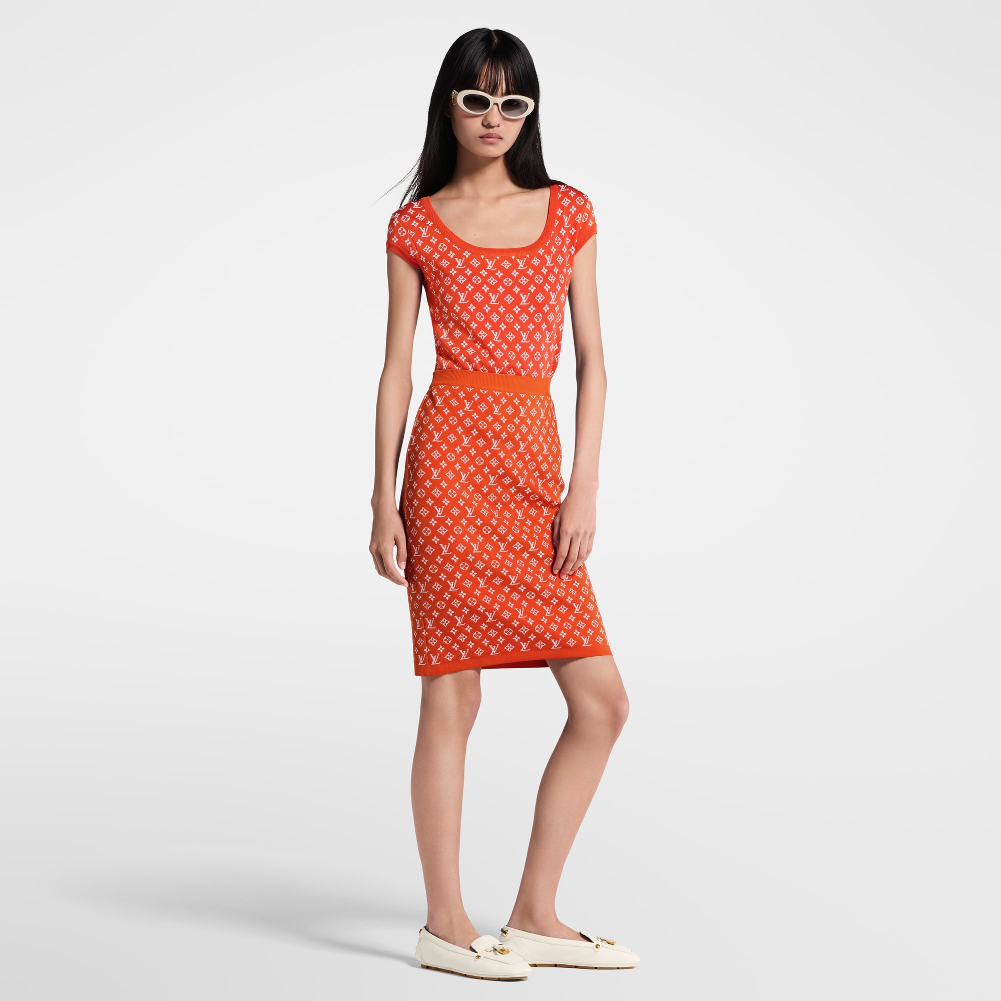 Haut en maille Monogram Jacquard  Femme Prêt-à-porter Hauts | LOUIS VUITTON (Zoom produit)