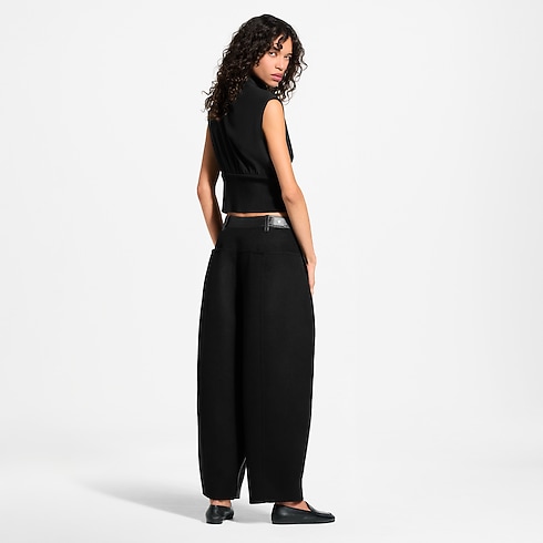 Haut lavallière à détails Monogram Femme Prêt-à-porter Tops et chemises | LOUIS VUITTON (Zoom produit)