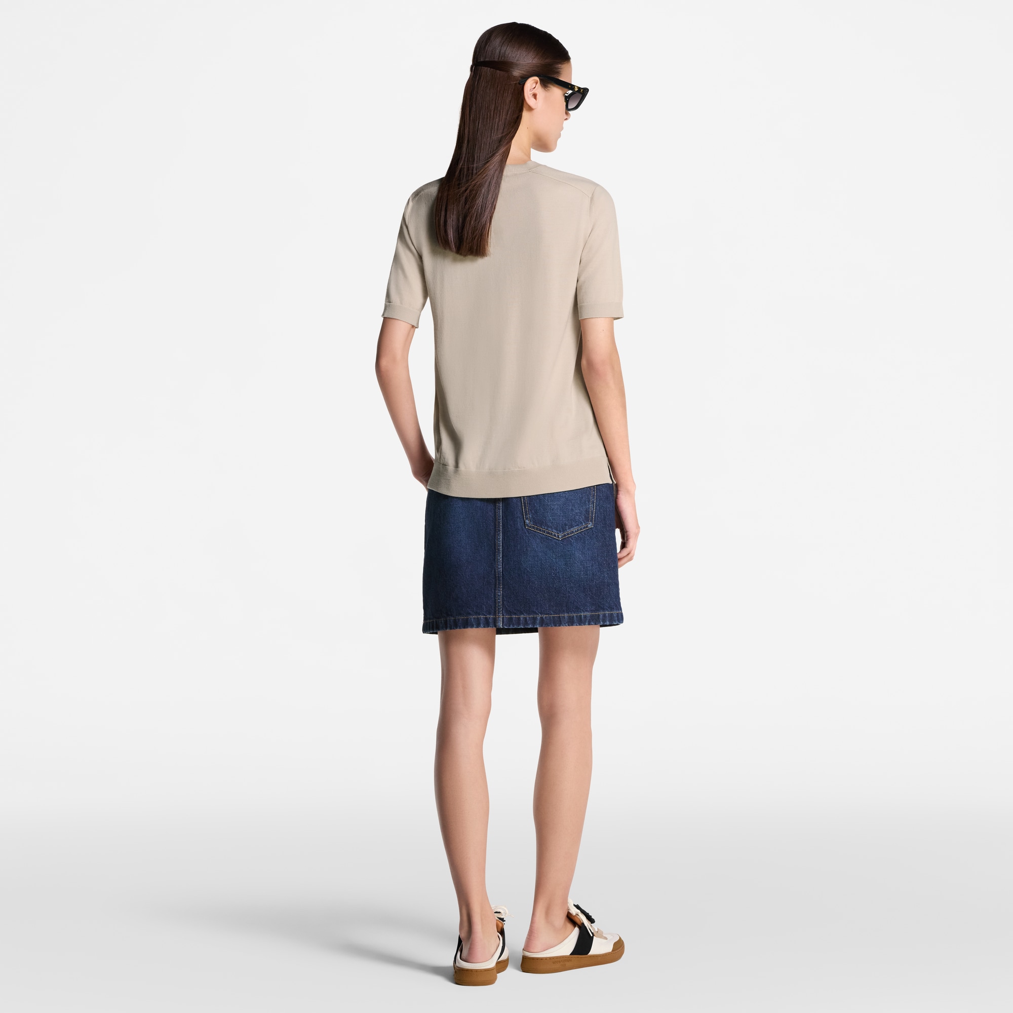 Haut Monogram à sceaux chats en maille  Femme Prêt-à-porter Hauts | LOUIS VUITTON (Zoom produit)