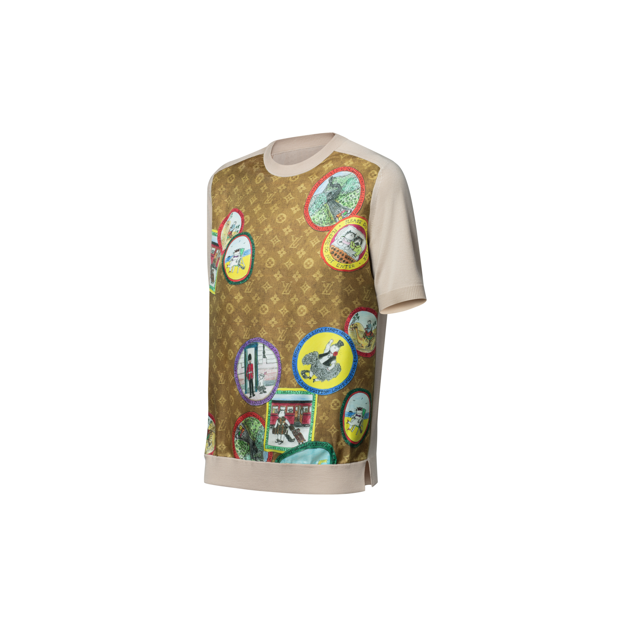 Haut Monogram à sceaux chats en maille  Femme Prêt-à-porter Hauts | LOUIS VUITTON (Zoom produit)