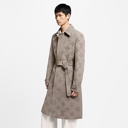 Imperméable dandy brodé Monogram Homme Prêt-à-porter Manteaux et blousons | LOUIS VUITTON (Zoom produit)