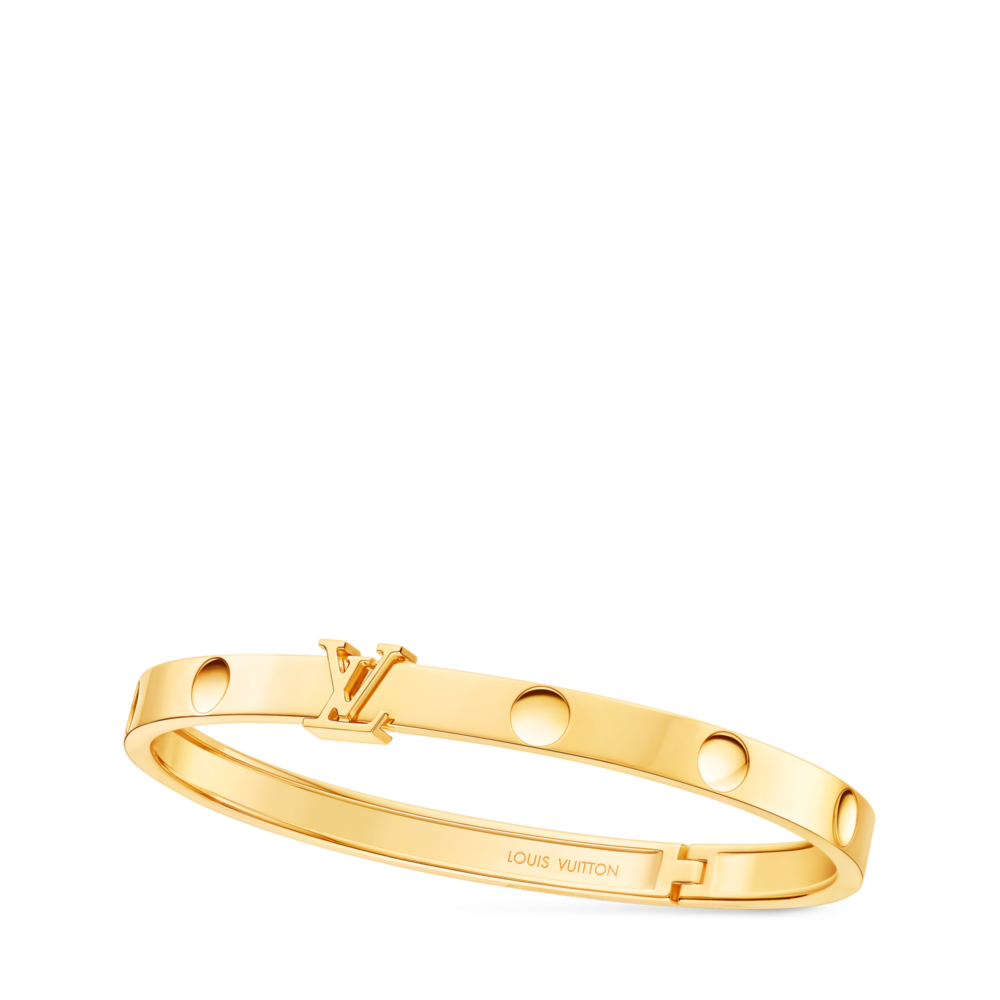 Jonc Empreinte medium, or jaune  Les Extraordinaires Joaillerie Bracelets | LOUIS VUITTON (Zoom produit)