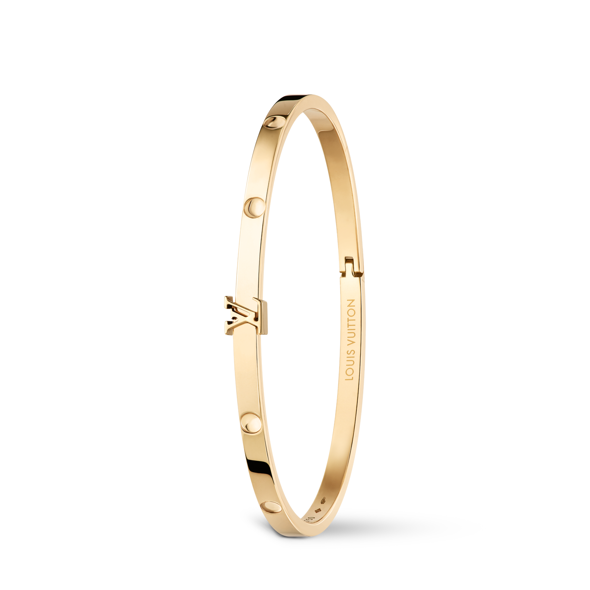 Jonc fin Empreinte, or jaune  Joaillerie Catégories Bracelets | LOUIS VUITTON (Zoom produit)