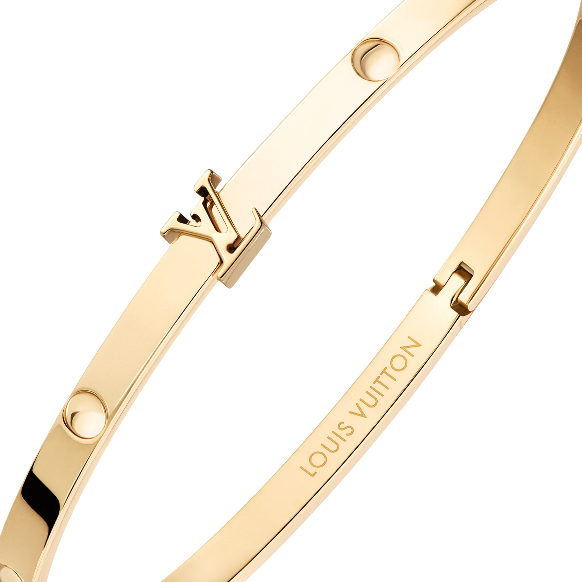 Jonc fin Empreinte, or jaune  Joaillerie Catégories Bracelets | LOUIS VUITTON (Zoom produit)