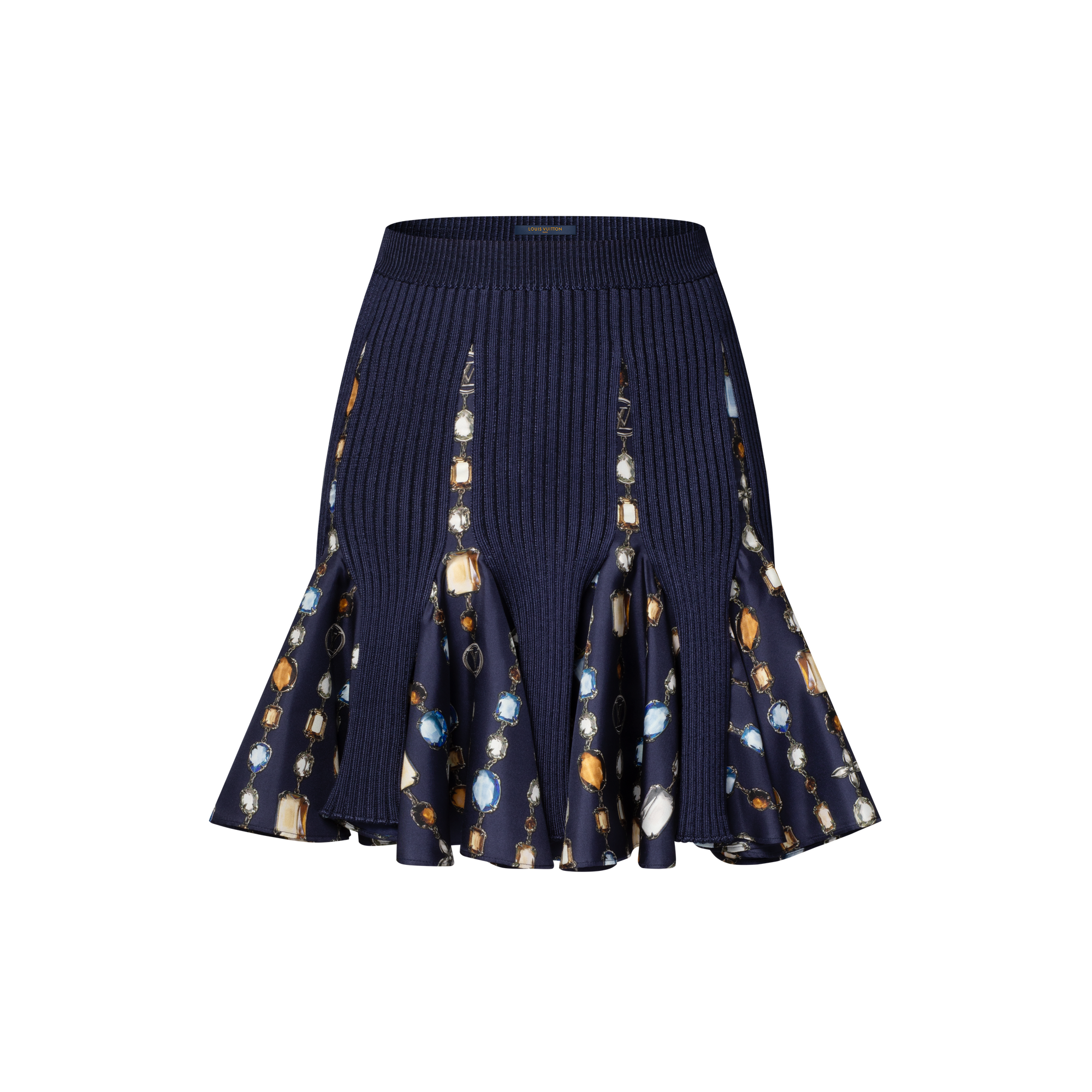 Jupe à empiècements collier en maille  Femme Prêt-à-porter Jupes et shorts | LOUIS VUITTON (Zoom produit)