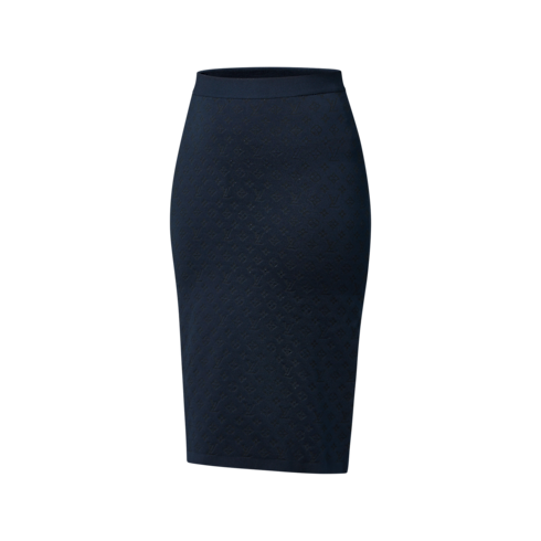 Jupe en maille Monogram Jacquard Femme Prêt-à-porter Maille | LOUIS VUITTON (Zoom produit)